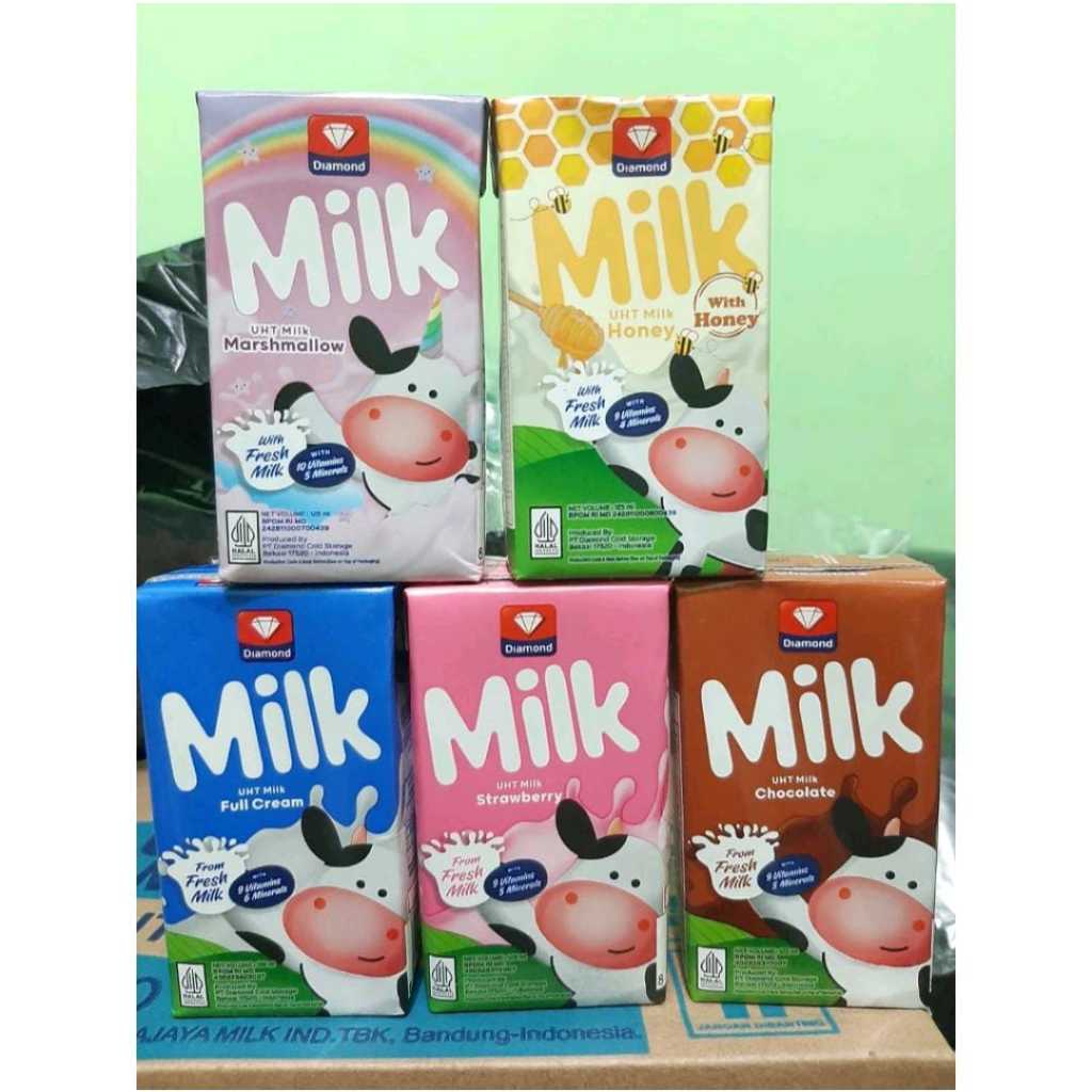 

Susu UHT Diamond 125ml Ecer Satuan All Varian Rasa Susu EnakMurah