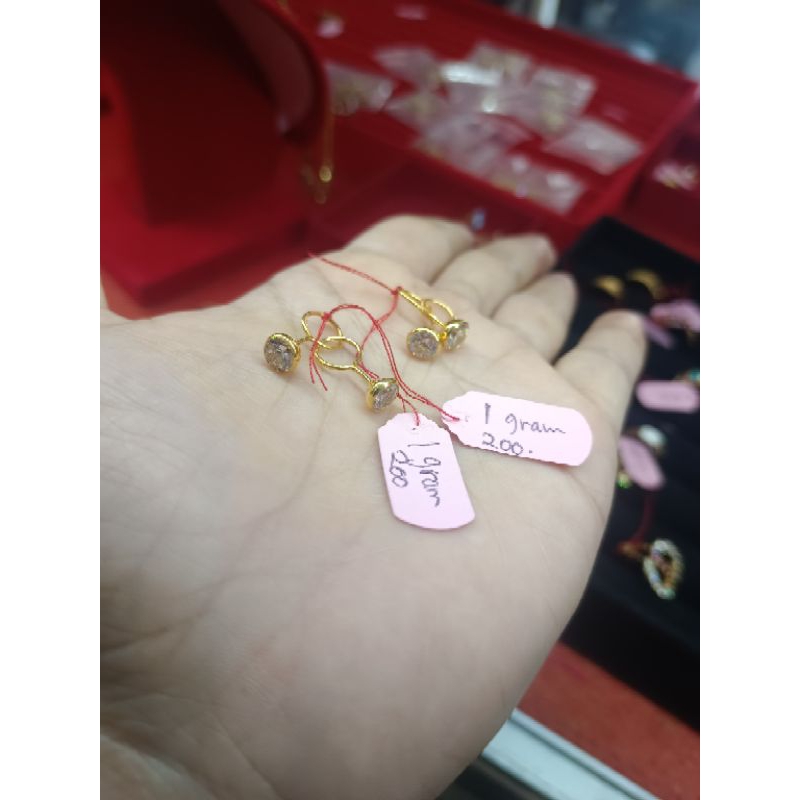 anting toge 1 gram dan setengah gram