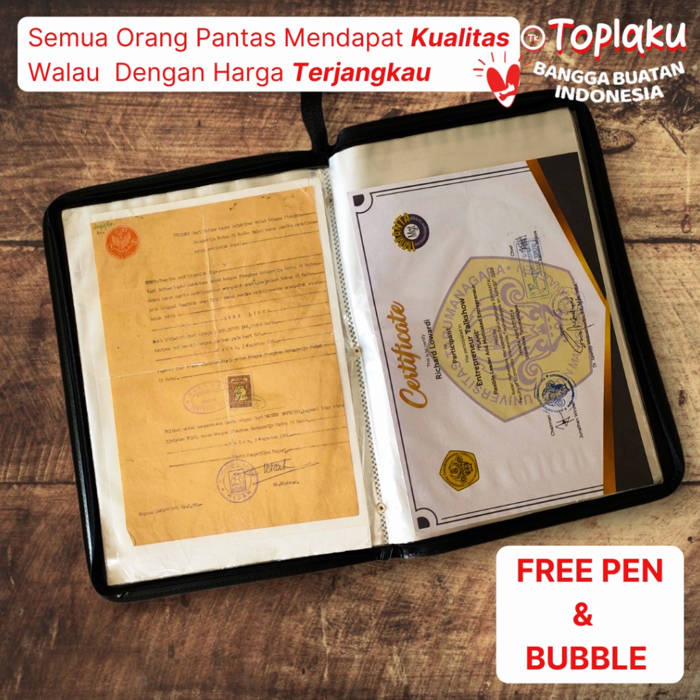 

HOT Product TOPLA Map Document Keeper Resleting Anti Air Dokumen Keeper Map Ijazah Sertifikat Berkas Kulit Plastik Map Berkas Map Dokumen Resleting Organizer File Folder Dokumen Tempat Dokumen Penting Clear Holder Cantik Resleting Anti Air !!!