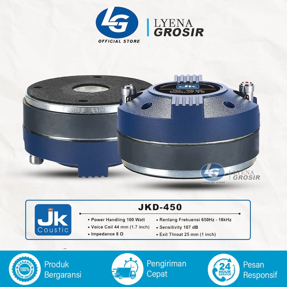 Jk Coustic JKD450 Compression Driver Speaker Tweeter Audio Professional