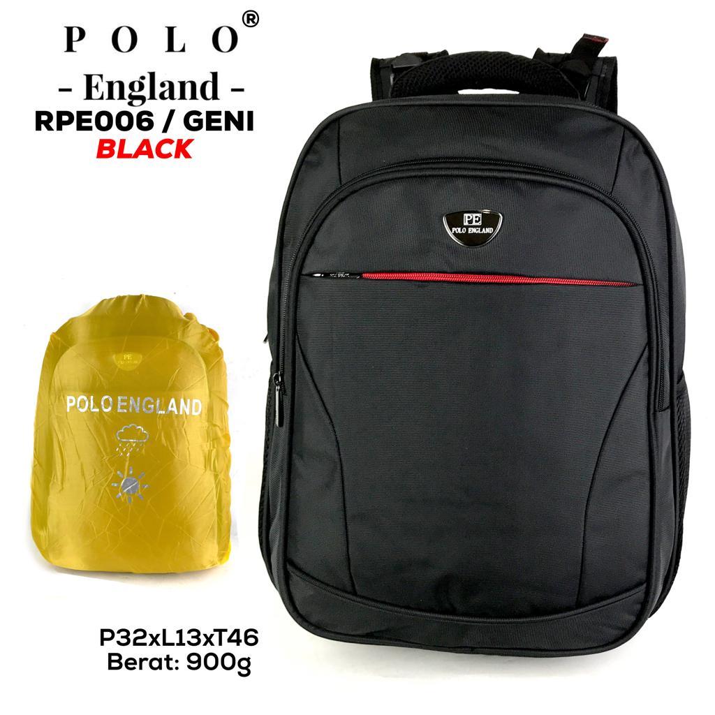 POLO ENGLAND TAS BACKPACK PRIA TAS RANSEL LAPTOP TAS MULTIFUNGSI RPE006