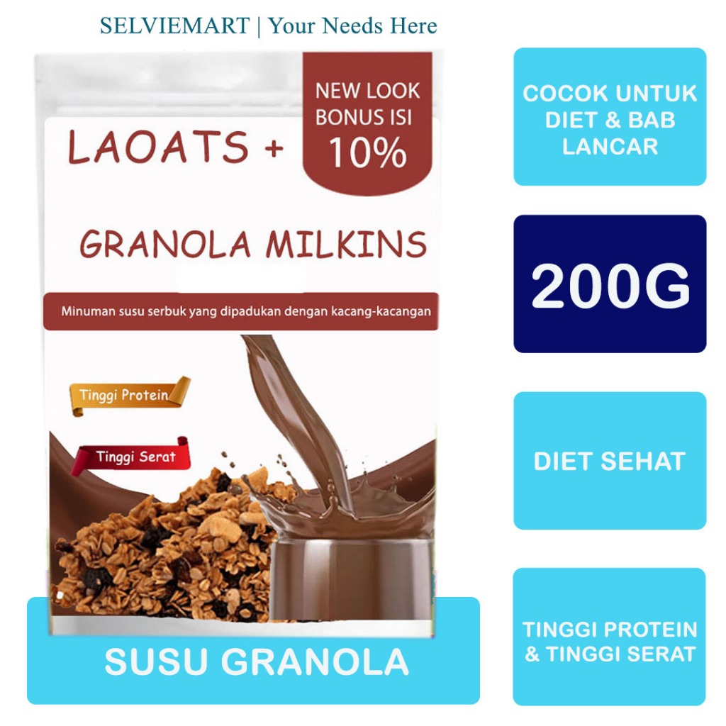 

Granola Creation Pelangsing Badan Susu Diet Penurun Berat Badan Minuman Diet Rendah Lemak Laoats