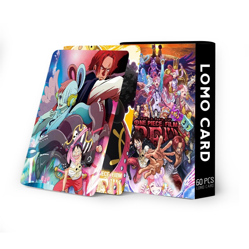 LOMO CARD kartu mainan anime 60 pcs one piece jujutsu demon slayer bluelock