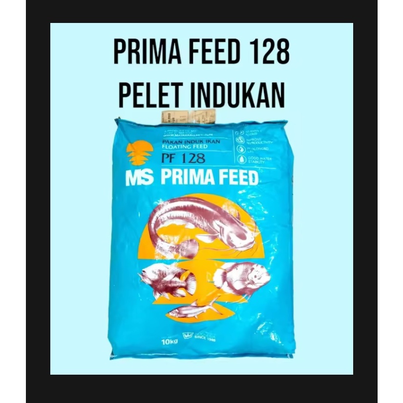 PF 128 prima feed pelet induk protein 38% kemasan repack 1kg