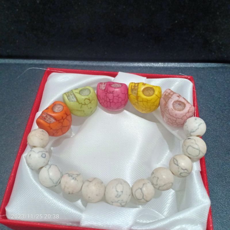 gelang tibet mahakala batu pirus asli