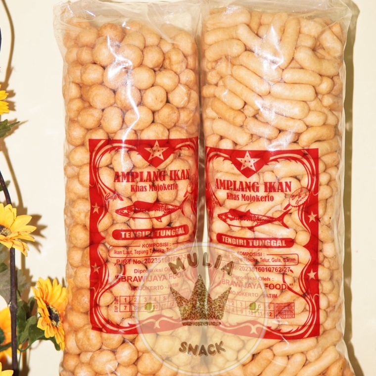 

HYIBA Amplang ikan tenggiri / kerupuk ikan tengiri 1KG PREMIUM super enak js0ur