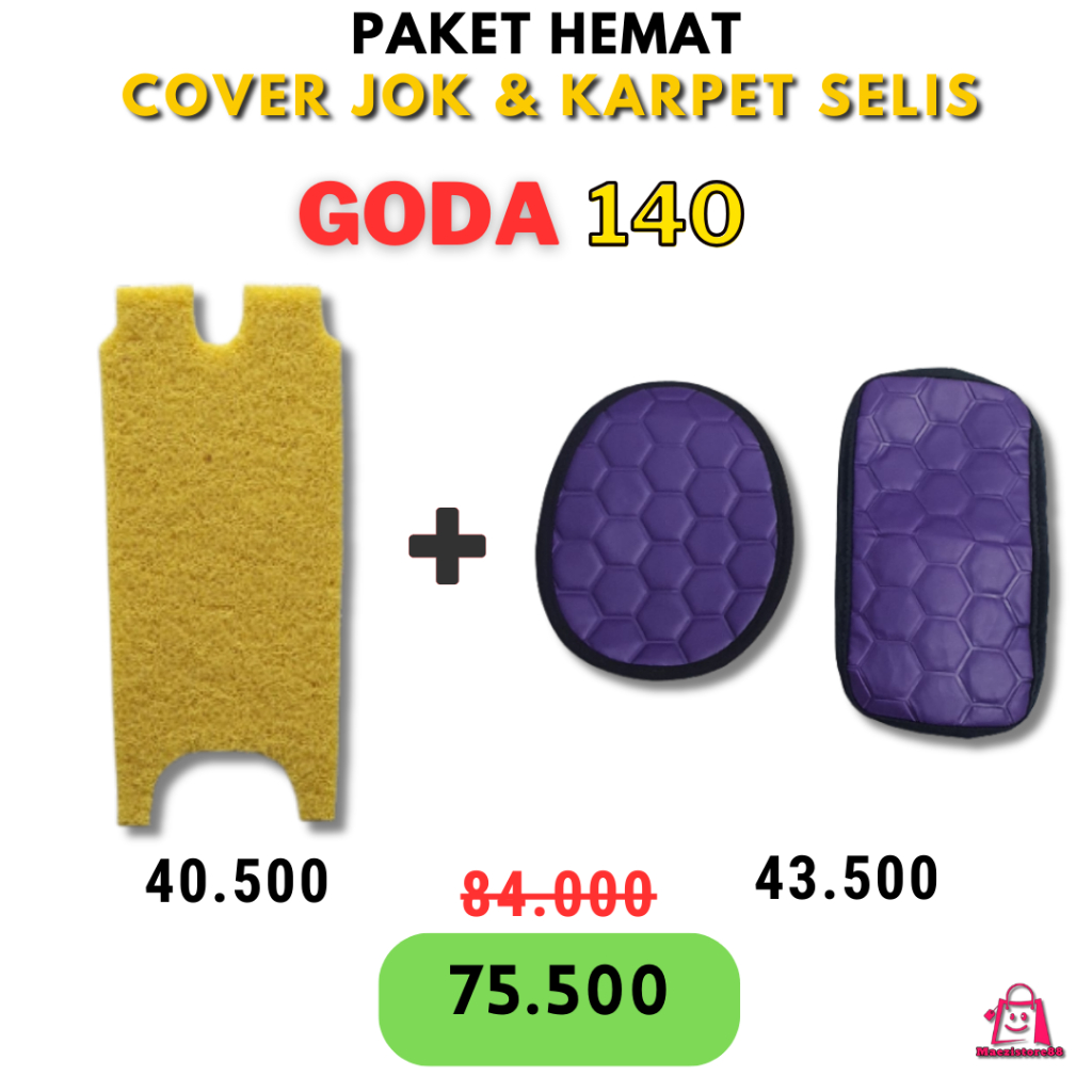 Paket Hemat Cover Jok Sepeda Motor Listrik Exotic GODA 140-141