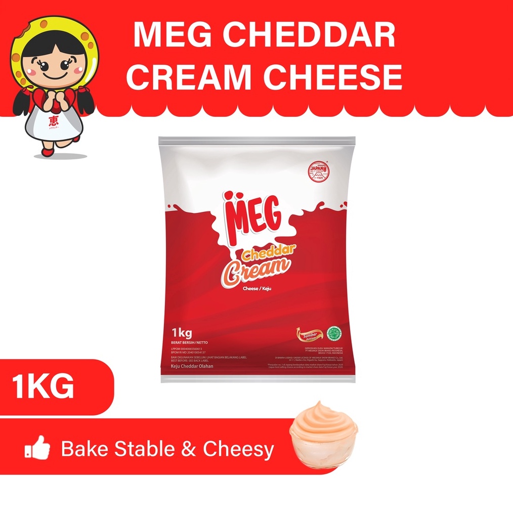 

Terlaris Today MEG Cheddar Cream Keju 1 Kg !!