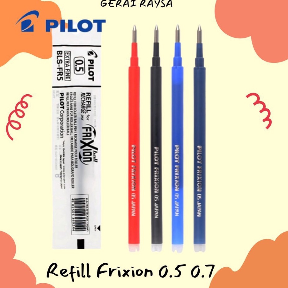 

Best Terlaris Refill Pilot Frixion Clicker 0.5 & 0.7 - 100% ORIGINAL