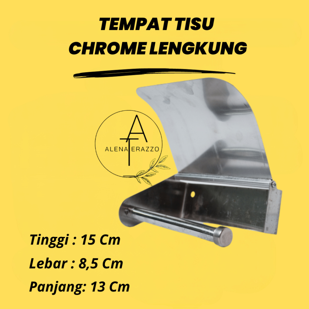 ALENA TERAZZO TEMPAT TISU TOILET STAINLESS TEMPAT TISU TOILET TEMPEL