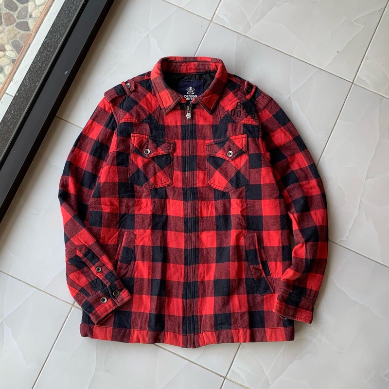 DESIGN UNITED PADDED FLANEL SHIRT