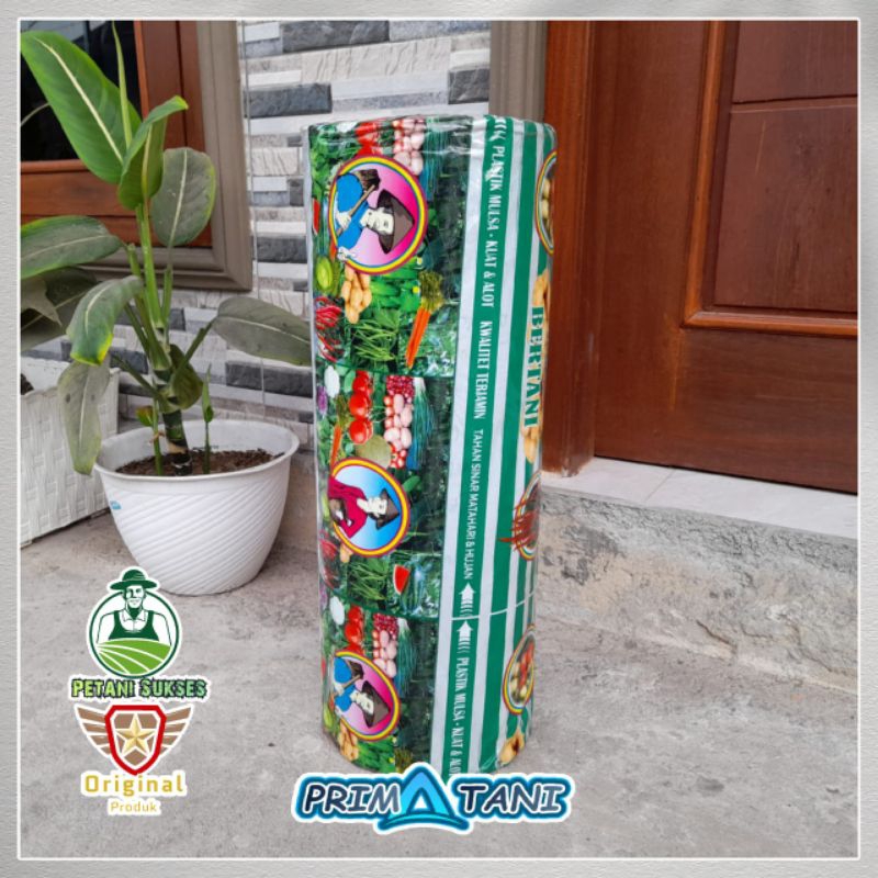 Plastik Mulsa Tani Maju 1Roll lebar 120cm panjang 530m - Plastik Mulsa hitam perak plastik pertanian