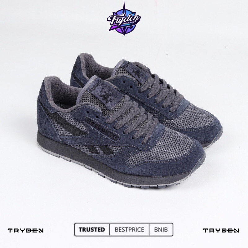 Sepatu Reebok Classic Leather Utility Dark Grey