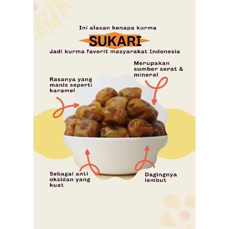 

Kurma Sukari Al Qassim 3 kg Asli original