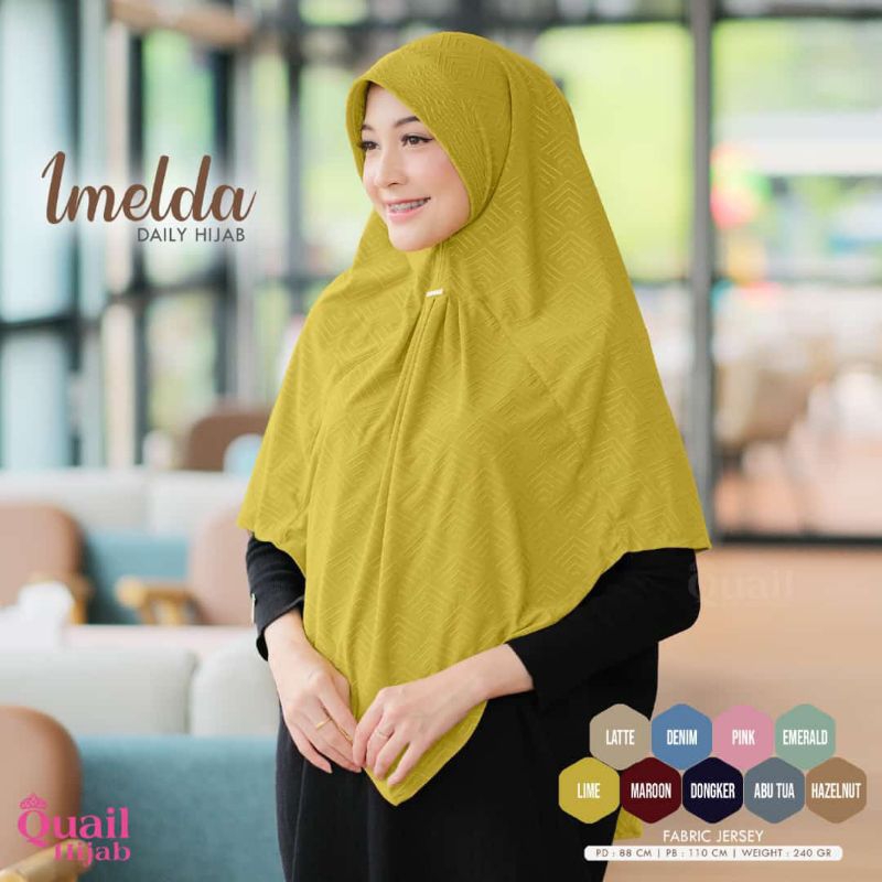 Hijab Polos Quail Model IMELDA