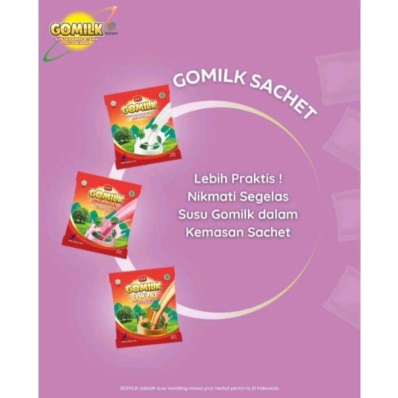 

GOMILK Susu Kambing Etawa Plus Herbal Sachet 1box isi 40sachet