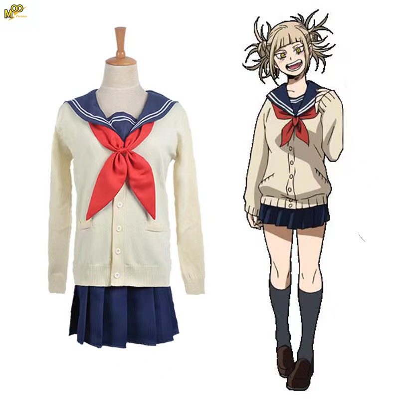 My Hero Academia Anime Cosplay Boku no Hero Academia Himiko Toga JK Uniform Women Sailor Suits