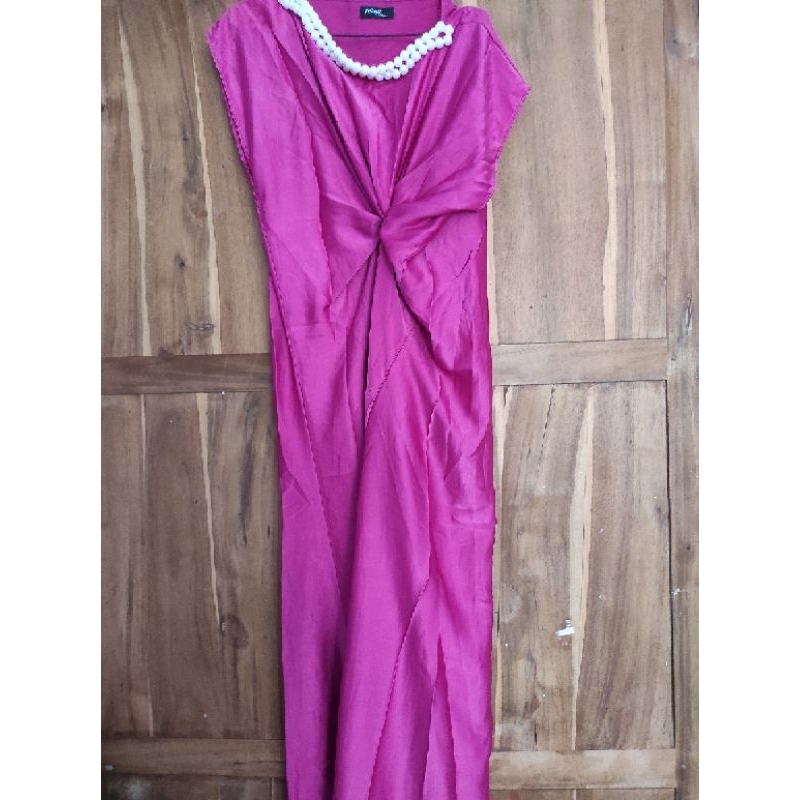 Preloved Dress Pesta Sleeveless (yang berhijab bisa pakai bolero/manset)