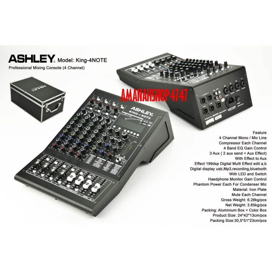 MIXER  ASHLEY KING4NOTE / KING 4 NOTE / KING4 NOTE / KING 4NOTE ORIGINAL