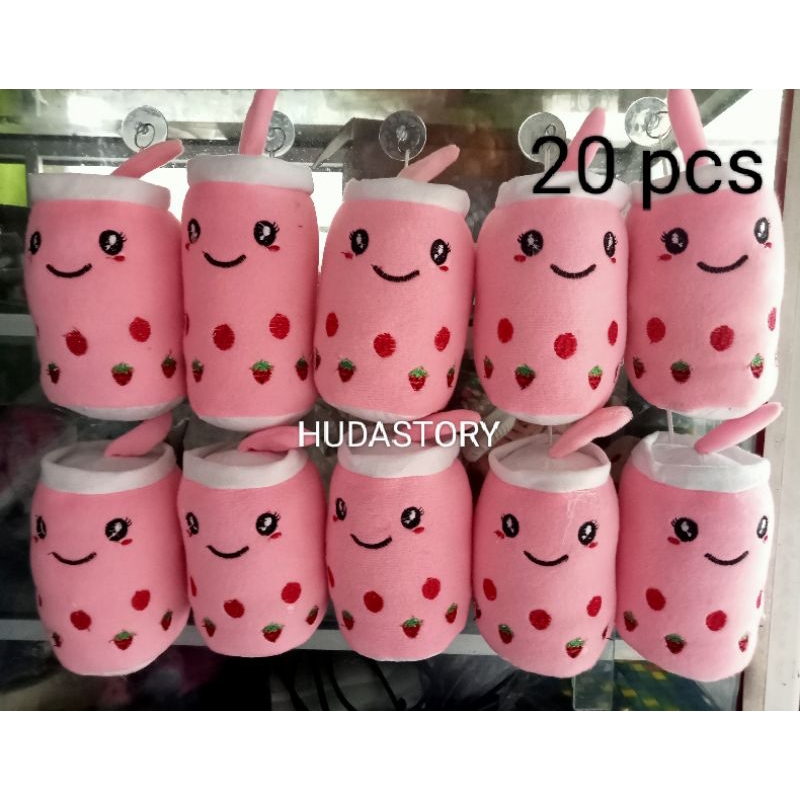 BONEKA BOBA PINK ( ISI 20 PCS ) #BONEKA GANTUNGAN TEMPEL KACA MOBIL#BONEKA GANTUNGAN KUNCI#BONEKA BO