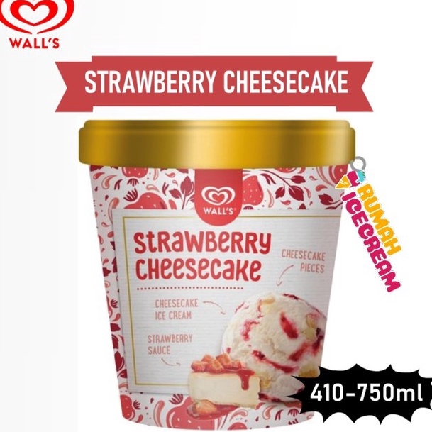 

QLYM0703 DISKON!!!!!!! Ice Cream Walls Strawberry Cheesecake