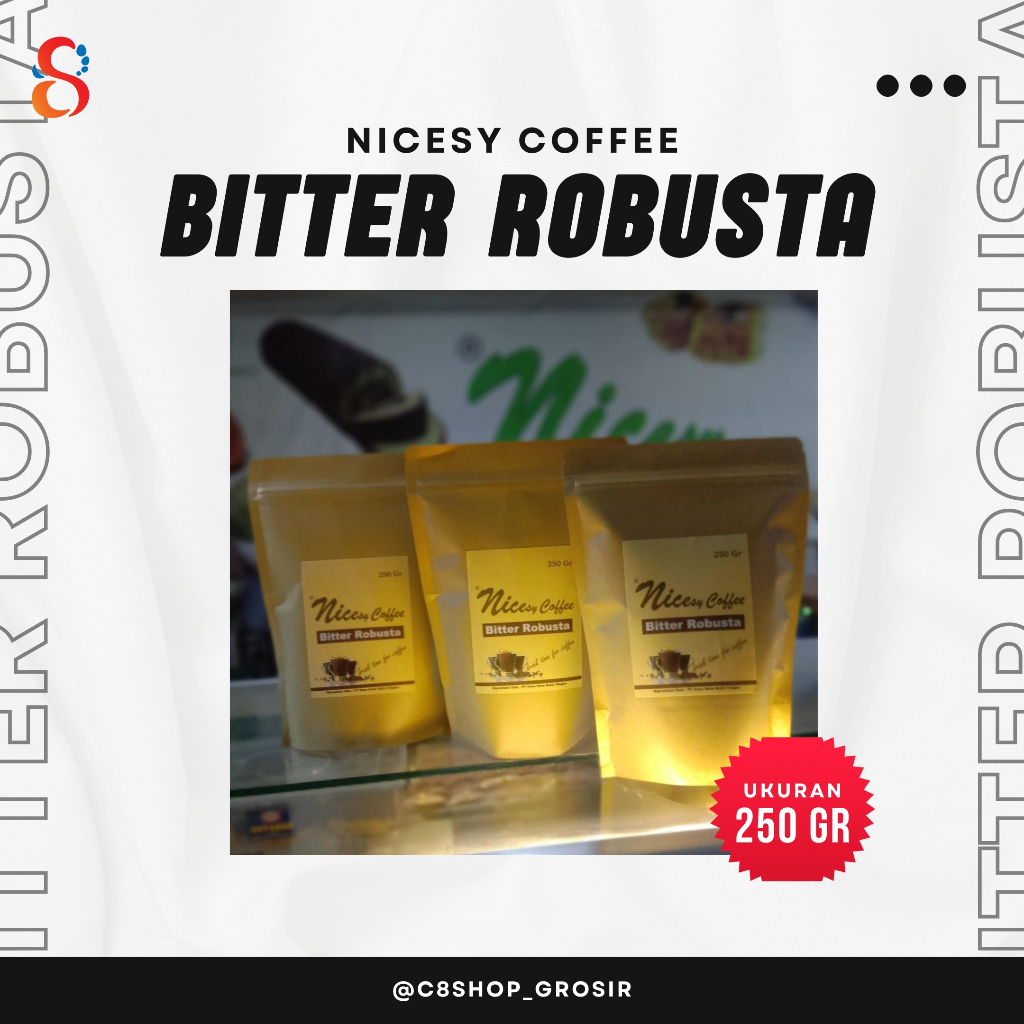 

BITTER ROBUSTA 250 GRAM - NICESY COFFEE