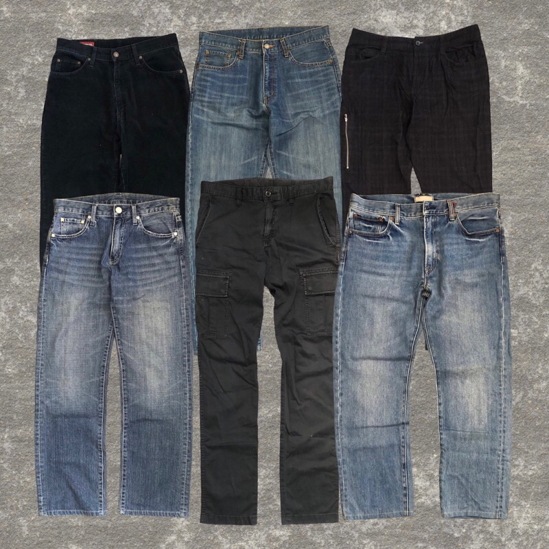 Celana Panjang Jeans / Corduroy / Cargo Pria