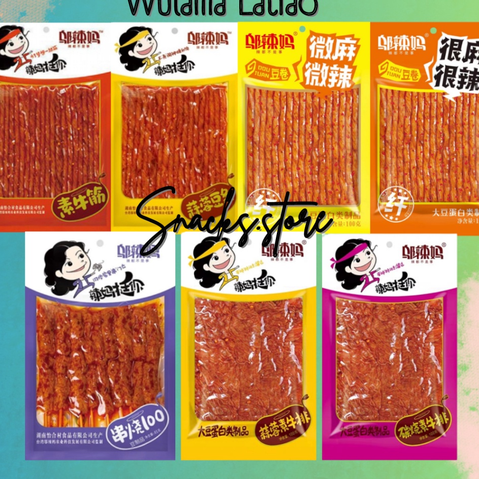 

YMGX6646 Terlaku... [BPOM] Wulama Latiao HALAL Gluten (Cemilan Snack Vegetarian) 100gr