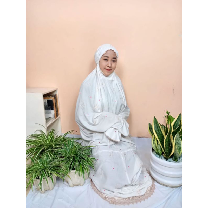 mukena terusan bordir/rania series/rayon