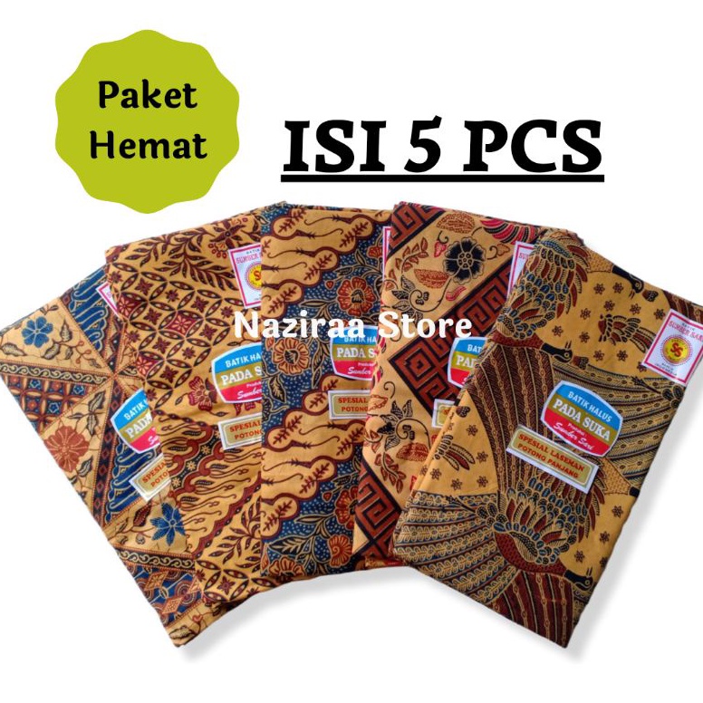 5 Pcs Kain Panjang Batik Padasuka/ Samping Kebat Jarik Melahirkan Terlaris