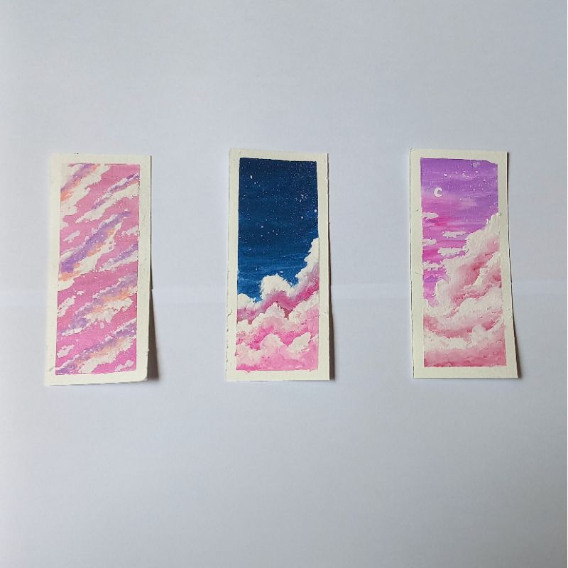 

Pembatas Buku (Bookmark) Lukisan Handmade♡Clouds♡