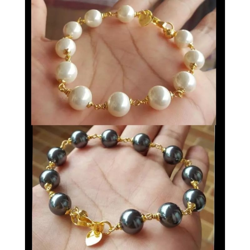 Gelang Mutiara Emas muda kadar 15% (2,3 Gram)