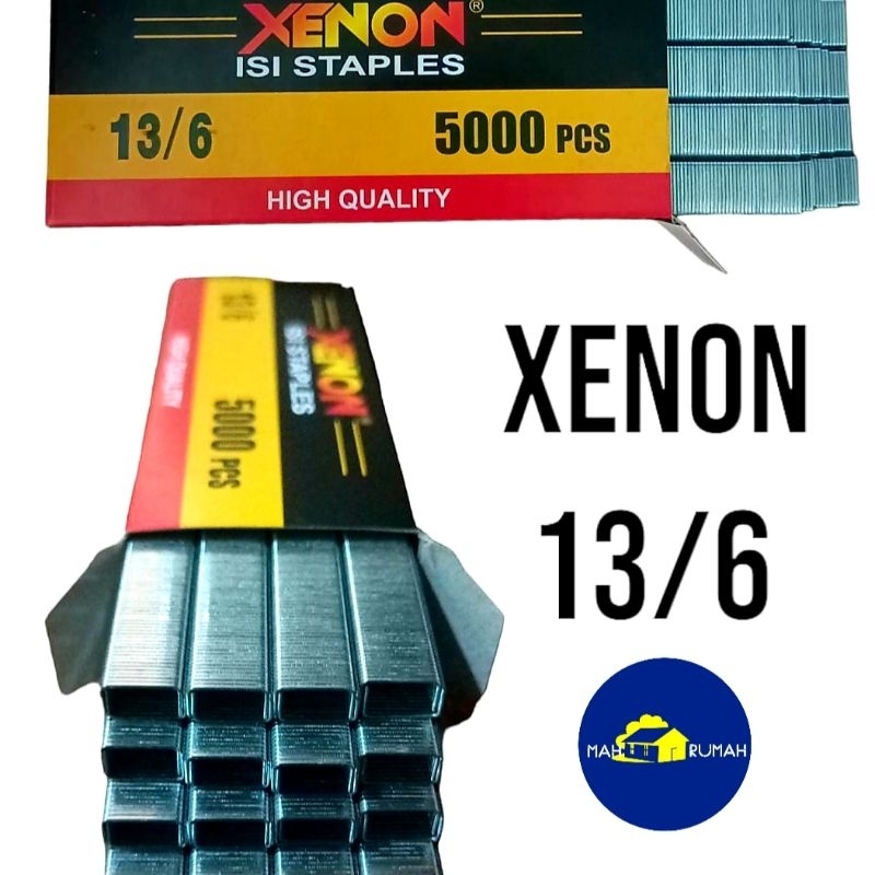 

(1ktk) Isi Staples Gun Stepler Steples Stapler Tembak Hekter 6mm 6 mm R23 - XENON 13/6