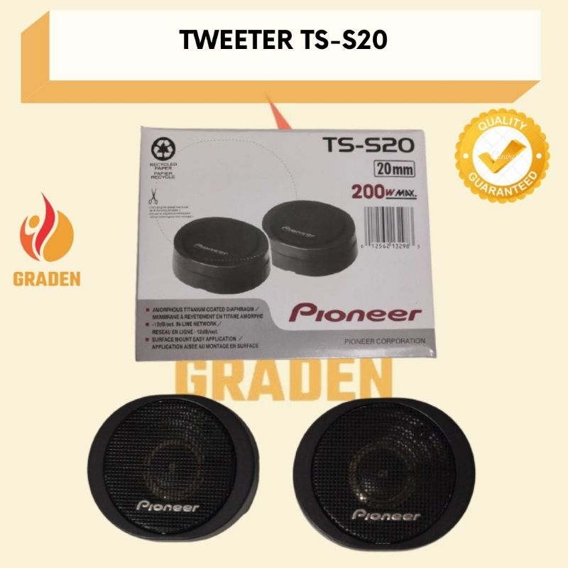 TWITER AUDIO MOBIL / TWEETER PIONEER TS-S20