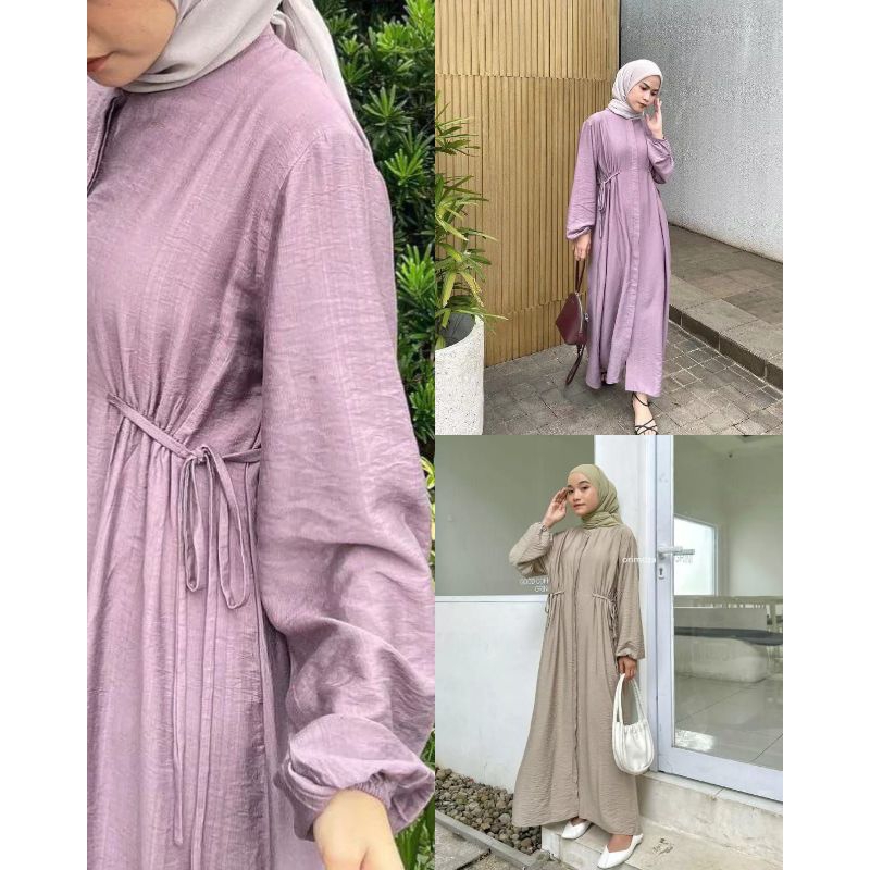 Gamis Midi Hazzel/ Polo Linen