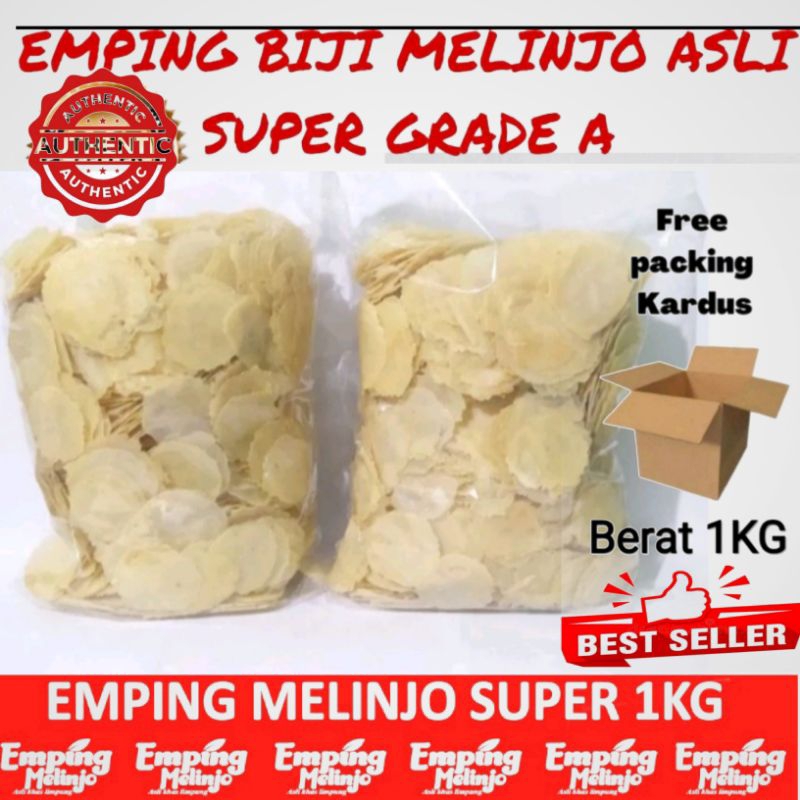 

Emping melinjo super asli pull kering (1000)GRM