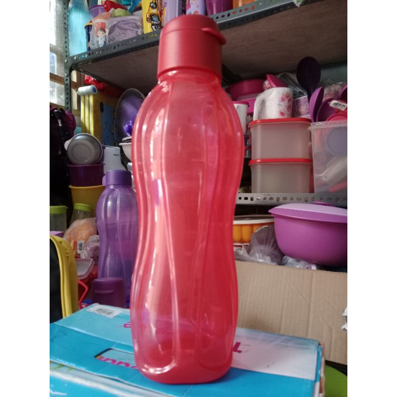 sale eco bottle 1liter flip tupperware NEW
