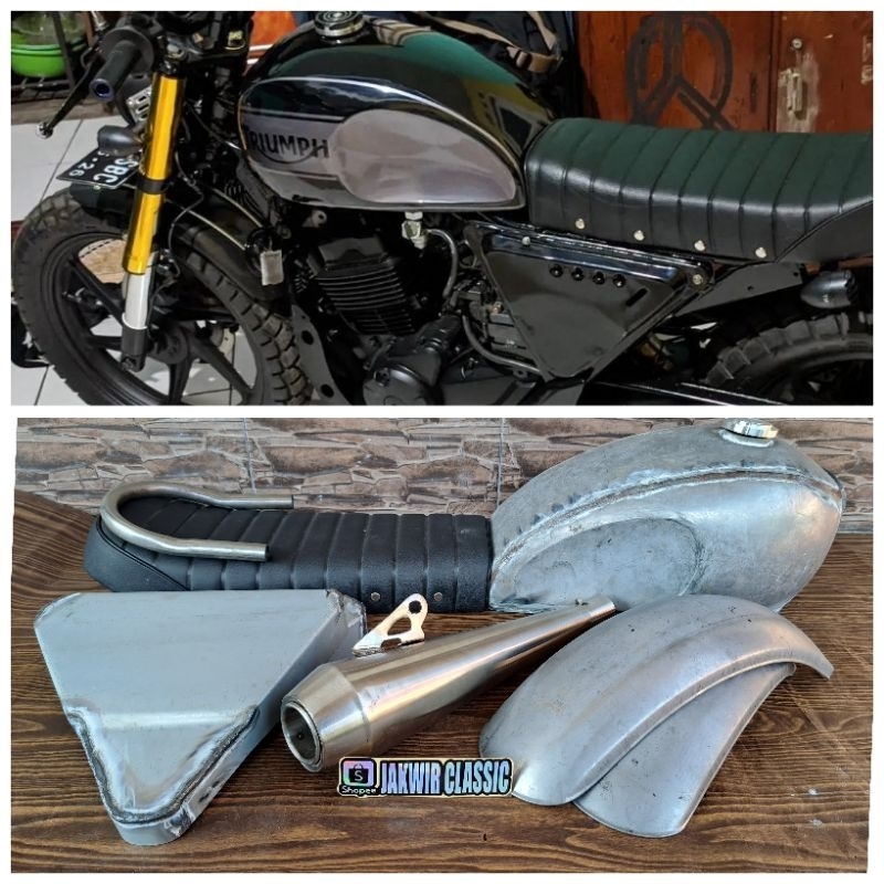 Paket Tangki Custom Japstyle Triumph Dekok