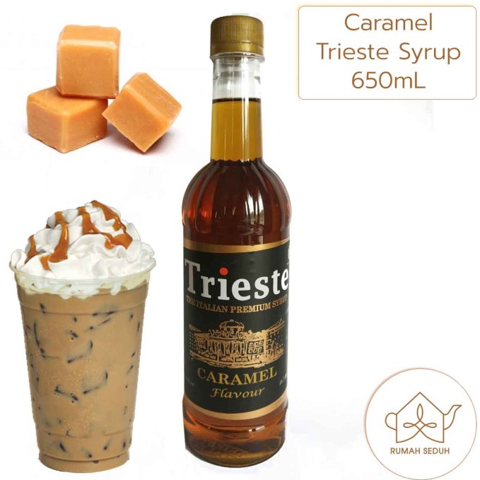 

[PRODUK-FWM9V46] 650mL Sirup Caramel Trieste - Caramel Italian Syrup - Karamel ☍Diskon