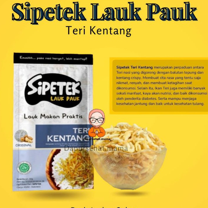 

BWKV1301 Stok terbaru Teri Kentang crispy non MSG 30 gr