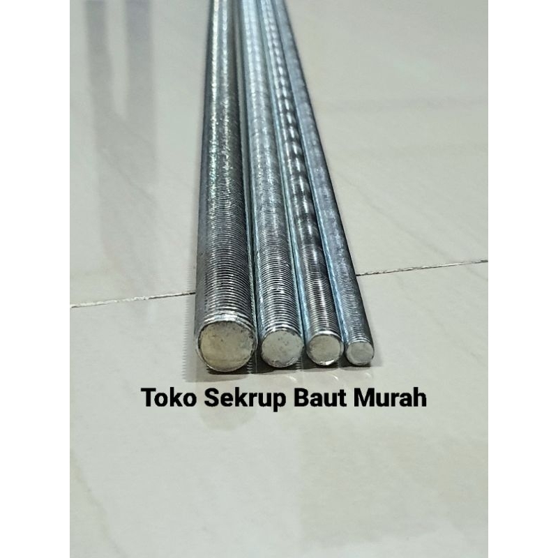 Long drat / As drat Galvanis M16 / Longdrat Asdrat Studbolt Stud Bolt Galvanis 16mm 1Meter