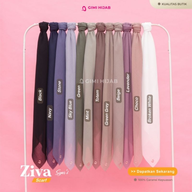 Hijab segiempat Ziva Scarf Syar'i