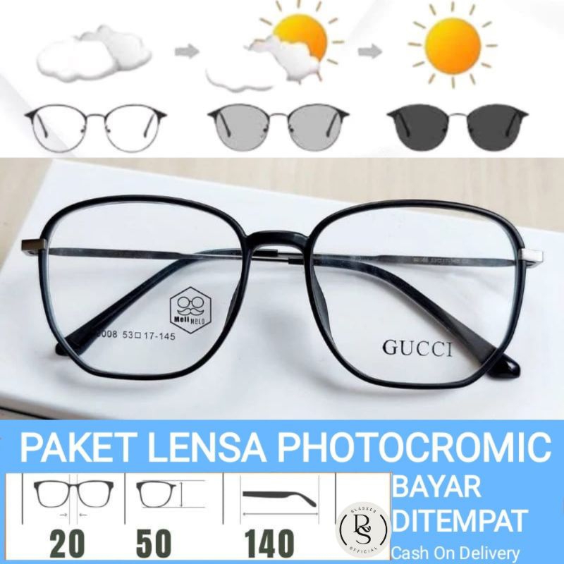 KACAMATA PHOTOCROMIC ANTIRADIASI FRAME 98008