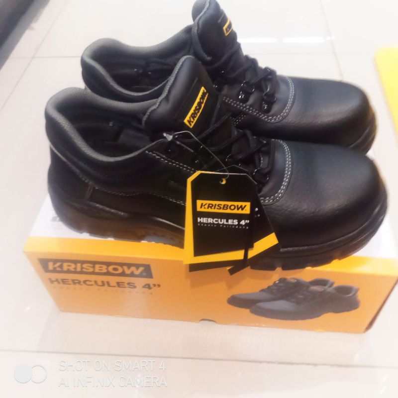 Sepatu Pengaman Krisbow Hercules 4in & 6in/safety shoes Hercules Krisbow