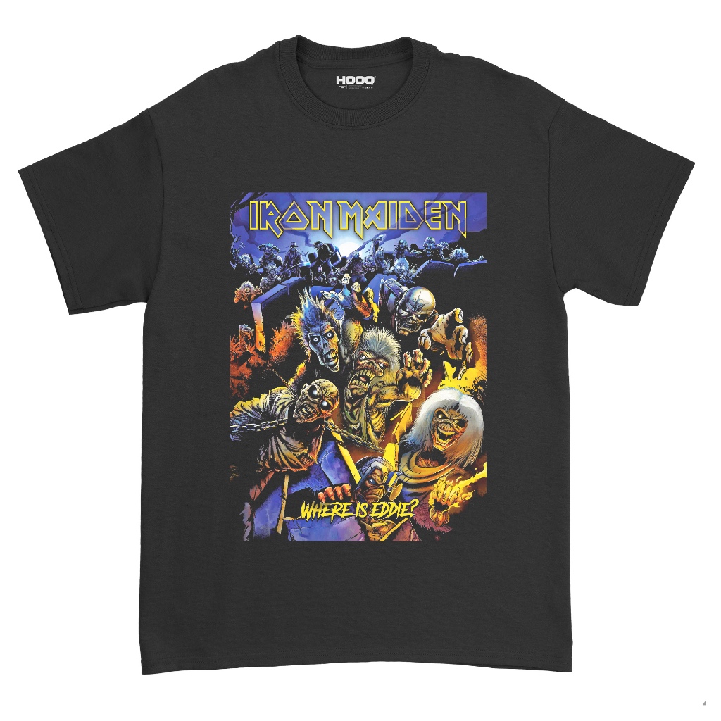 Iron Maiden T-shirt Wehere Is Eddie Iron Maiden Tee