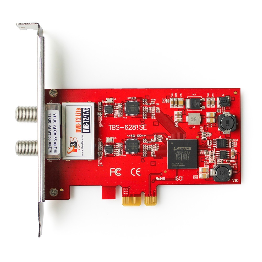 DVB-T2/T/C TV Tuner PCIe Card  2/4/8 mux input