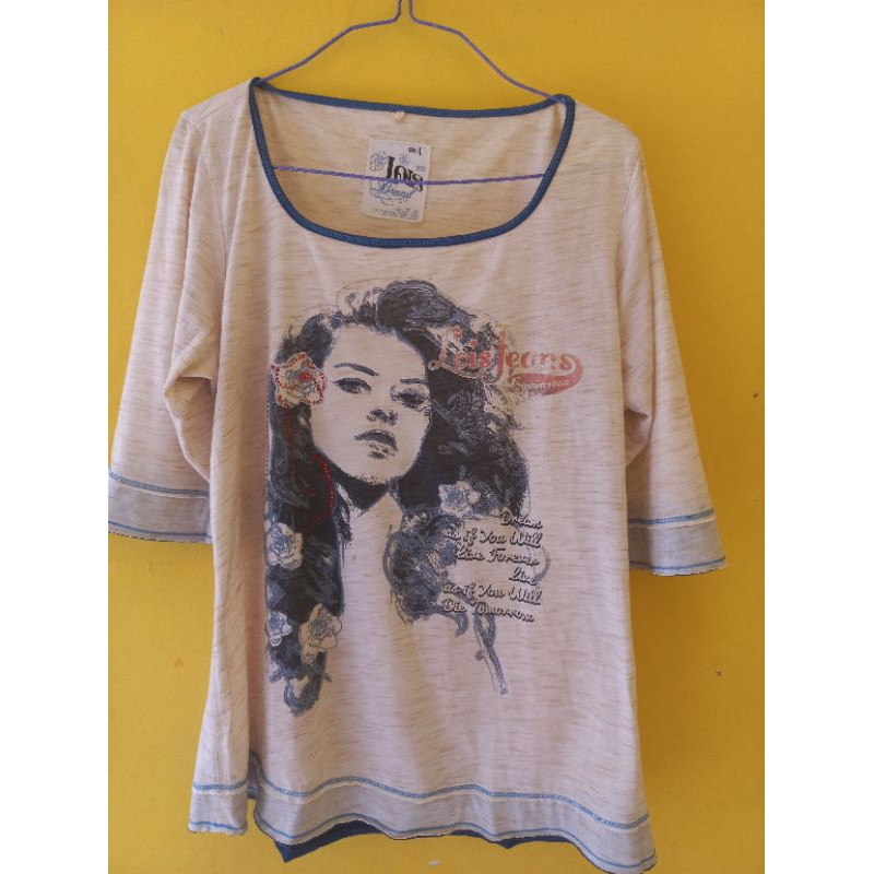 KAOS 3/4 WANITA LOIS ORIGINAL STORE PRELOVED