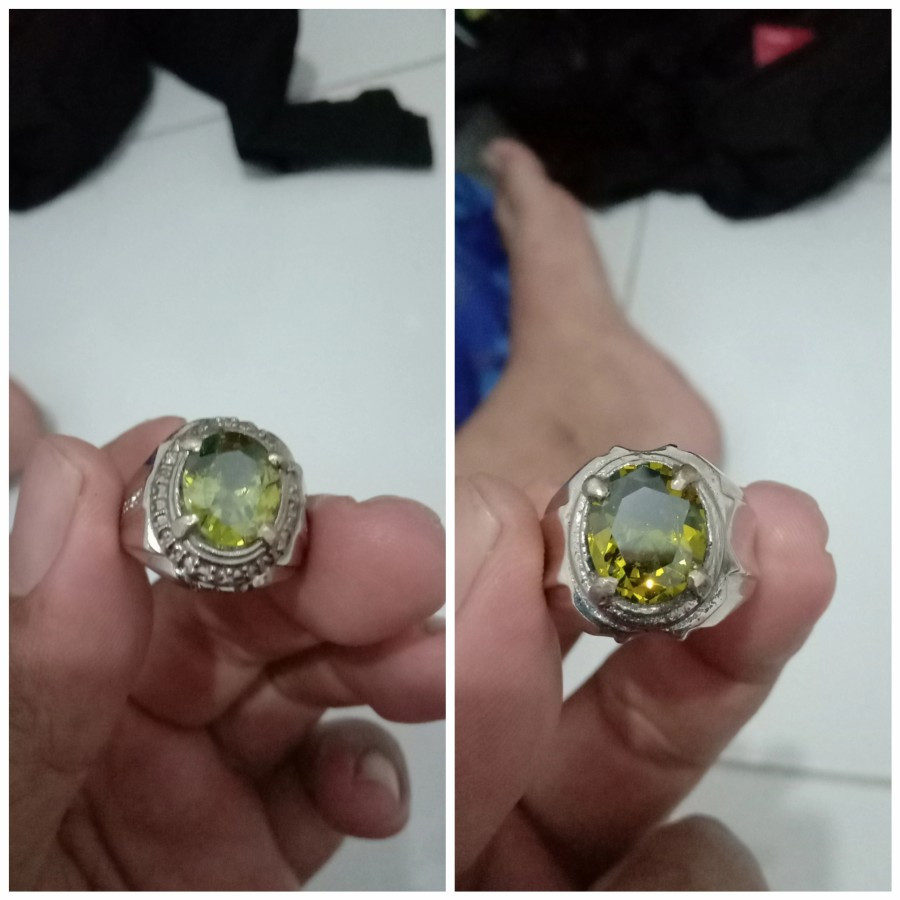 koleksi cincin green emerald ring unik