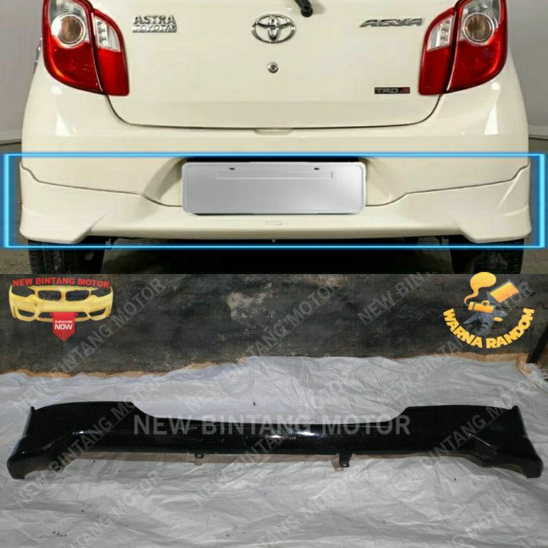 Bodykit belakang toyota agya TRD Sportivo 2012 2015 original