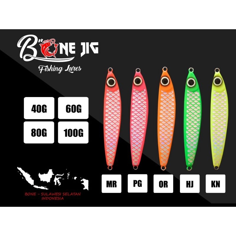 Umpan Metal Jig Gomame Full GID 80gr